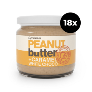 GymBeam Arašídové máslo s karamelovou bílou čokoládou obraz