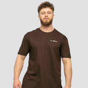 GymBeam Tričko Basic Chocolate Brown obraz