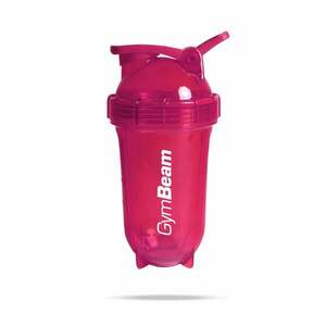 GymBeam Šejkr Tritan Clear Pink 500 ml obraz