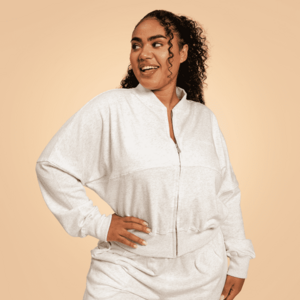 BeastPink Dámská mikina Zip-Up Bliss Grey obraz