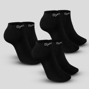GymBeam Ponožky Ankle Socks 3Pack Black obraz