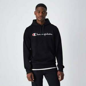 Champion Mikina Big Logo Fleece Black obraz