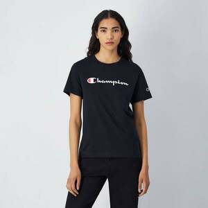 Champion Dámské tričko Big Logo Jersey Black obraz