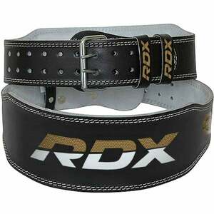 RDX Sports Fitness opasek 6“ Leather Black/Gold obraz
