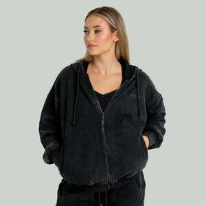 STRIX Women‘s Zip Hoodie Washed Black obraz