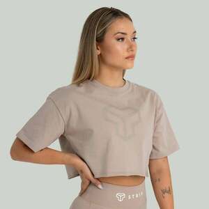 STRIX Dámské tričko CropTop Taupe obraz