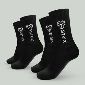 STRIX Essential Crew Socks 2Pack Black obraz