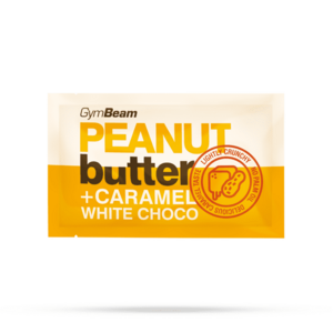 GymBeam Sample Peanut Butter with Caramel White Chocolate obraz