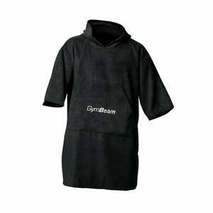 GymBeam Ručníkové pončo Terry Black obraz