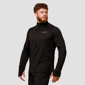 GymBeam Pulse 1/2 Zip Running Sweatshirt Black obraz