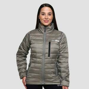 GymBeam Dámská bunda Puffer Vetiver/Black obraz