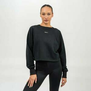 NEBBIA Crop Mikina Gym Spirit Black obraz