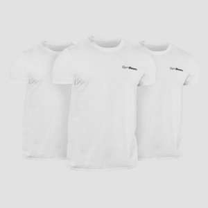 GymBeam Tričko Basic 3Pack White obraz