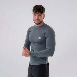 NEBBIA Pánské tričko Long-Sleeve Active Grey obraz