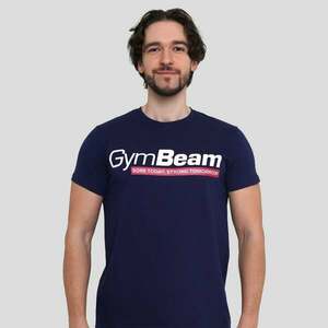 GymBeam Strong Tomorrow T-shirt Navy Blue obraz