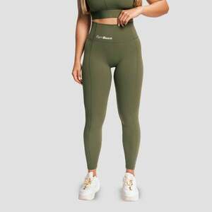 GymBeam Dámské legíny Combat Olive Grey obraz