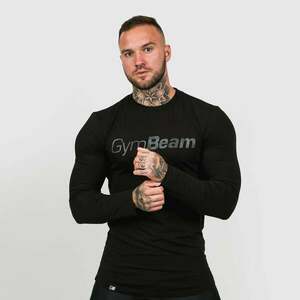 GymBeam T-shirt Long Sleeve Leisure Black obraz