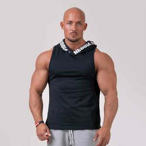 NEBBIA Tílko Hooded Black obraz