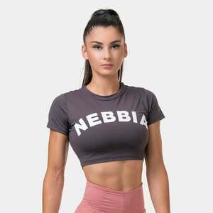 NEBBIA Dámské tričko Crop Top Sporty Hero Marron obraz