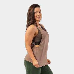 NEBBIA Dámské tílko Loose Cross Back Brown obraz