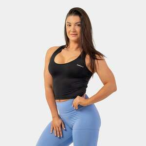 NEBBIA Dámské tílko Crop Top Sporty Slim Fit Black obraz