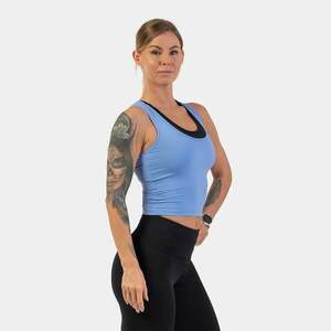NEBBIA Dámské tílko Crop Top Sporty Slim Fit Light Blue obraz