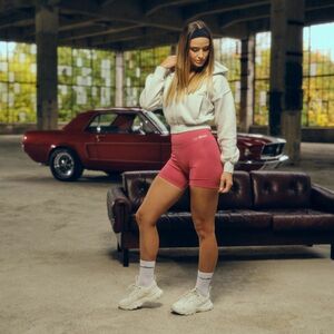 GymBeam Dámská mikina se zipem Base Cloud obraz