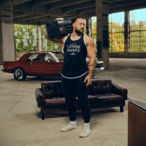 GymBeam Tepláky Base Black obraz