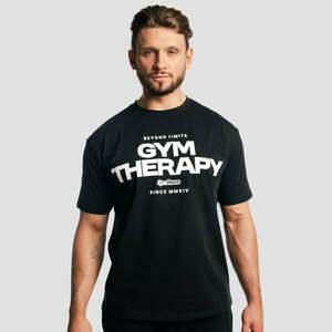 GymBeam Tričko Gym Therapy Black obraz