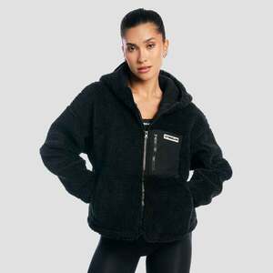 GymBeam Women‘s Sherpa Jacket Black obraz
