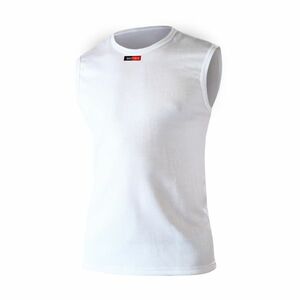 BIOTEX Cyklistické triko bez rukávů - WINDPROOF - bílá 2XS obraz