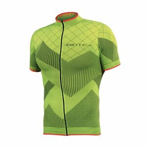 BIOTEX Cyklistický dres s krátkým rukávem - SOFFIO - žlutá XS-S obraz