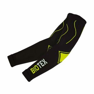 BIOTEX Cyklistické návleky na ruce - SEAMLESS - černá/žlutá XS-S obraz