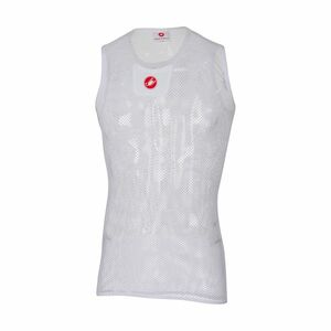 CASTELLI Cyklistické triko bez rukávů - CORE MESH 3 - bílá 2XL obraz