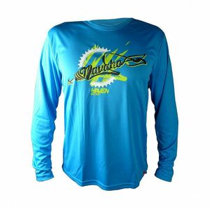 HAVEN Cyklistický dres s dlouhým rukávem letní - NAVAHO LONG MTB - modrá/zelená S obraz