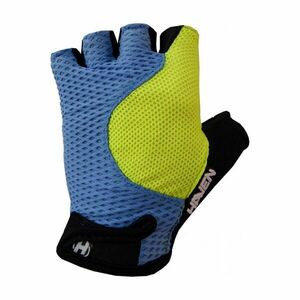 HAVEN Cyklistické rukavice krátkoprsté - KIOWA SHORT - černá/modrá/zelená L obraz