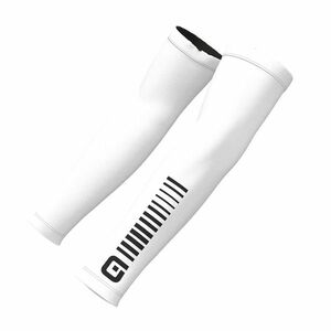 ALÉ Cyklistické návleky na ruce - SUNSELECT - bílá/černá obraz