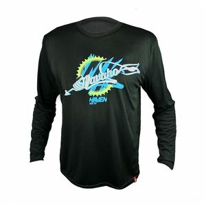 HAVEN Cyklistické triko s dlouhým rukávem - NAVAHO LONG MTB - černá/bílá M obraz