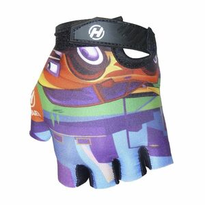 HAVEN Cyklistické rukavice krátkoprsté - DREAM KIDS - fialová/černá/oranžová/vícebarevná/zelená/modrá 3 (8-9Y) obraz