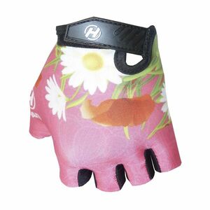 HAVEN Cyklistické rukavice krátkoprsté - DREAM KIDS - bílá/oranžová/růžová/zelená/černá 4 (10-11Y) obraz