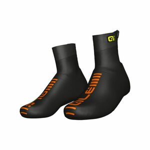 ALÉ Cyklistické návleky na tretry - AERO - černá/oranžová XL obraz