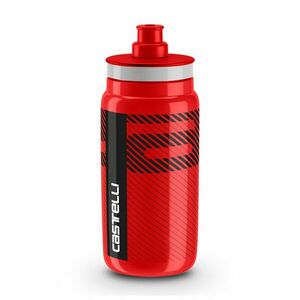 CASTELLI Cyklistická láhev na vodu - FLY TEAM 550 ML - červená obraz