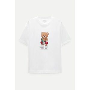 Oversized Tričko, Barva Bílá, s Potiskem Champion Teddy obraz