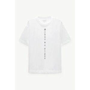 Oversized Tričko, Barva Bílá, s Potiskem Percados obraz