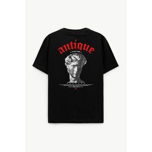 Oversized Tričko, Barva Černá, s Potiskem Greek Ancestor obraz