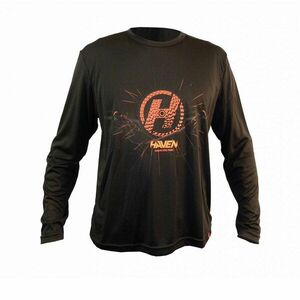 HAVEN Cyklistické triko s dlouhým rukávem - NAVAHO LONG II - červená/černá 3XL obraz