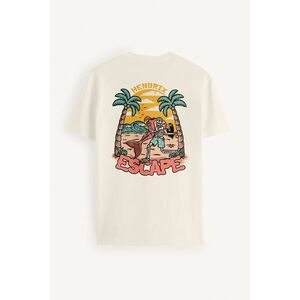 Tričko, Barva Ekru, s Potiskem Escape The Ordinary obraz