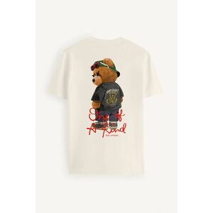 Tričko, Barva Ekru, s Potiskem One Of A Kind Teddy obraz