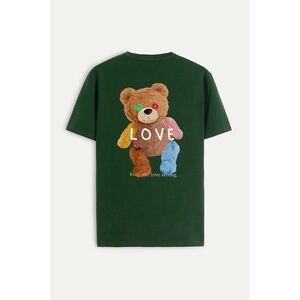 Tričko, Barva Zelená, s Potiskem Lovely Teddy obraz