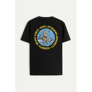 Tričko, Barva Černá, s Potiskem Maui Beach Vibes obraz